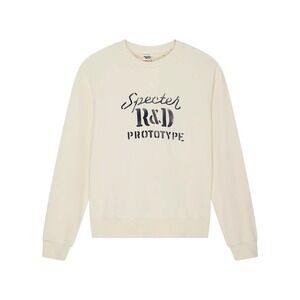 Deus Specter Design R&D Prototype Graphic Sweatshirt Cream Raglan Pullover Men M